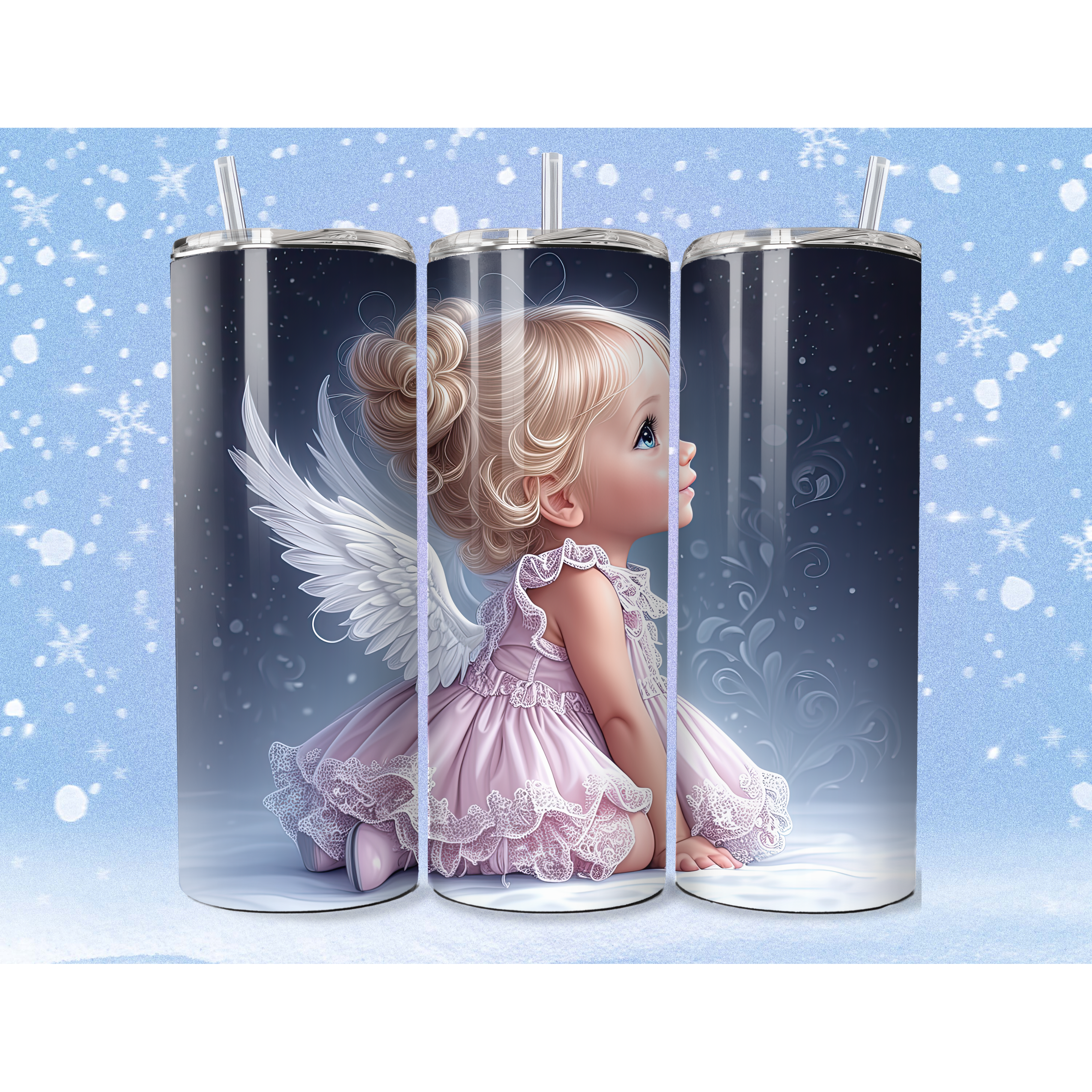 20 oz  Tumbler Sitting Angel child