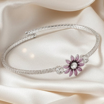 Daisy Chain Colour Bangle Purple