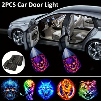 2pcs Wireless LED Car Door Projector Lights