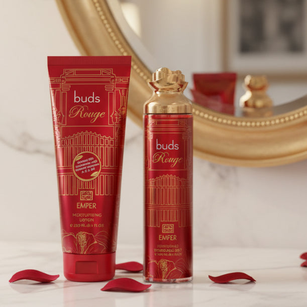 LE CHAMEAU Buds Rouge Hand & Body Lotion + Free Mist
