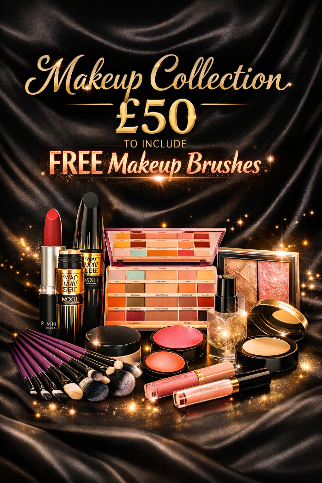 £50 Makeup collection + FREE BRUSHES