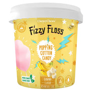 Fizzy Floss - Banana Flavour Popping Cotton Candy (Halal) - 60g x 18