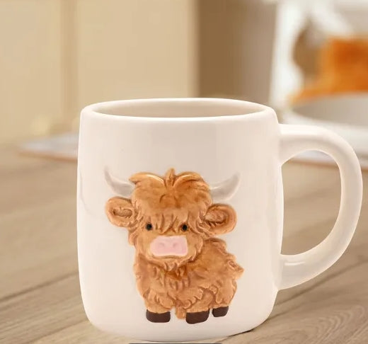 Country Living Highland Cow Mug