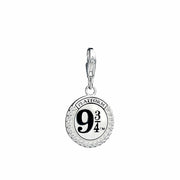 Harry Potter sterling silver Platform 9 3/4 clip charm with crystal Elements