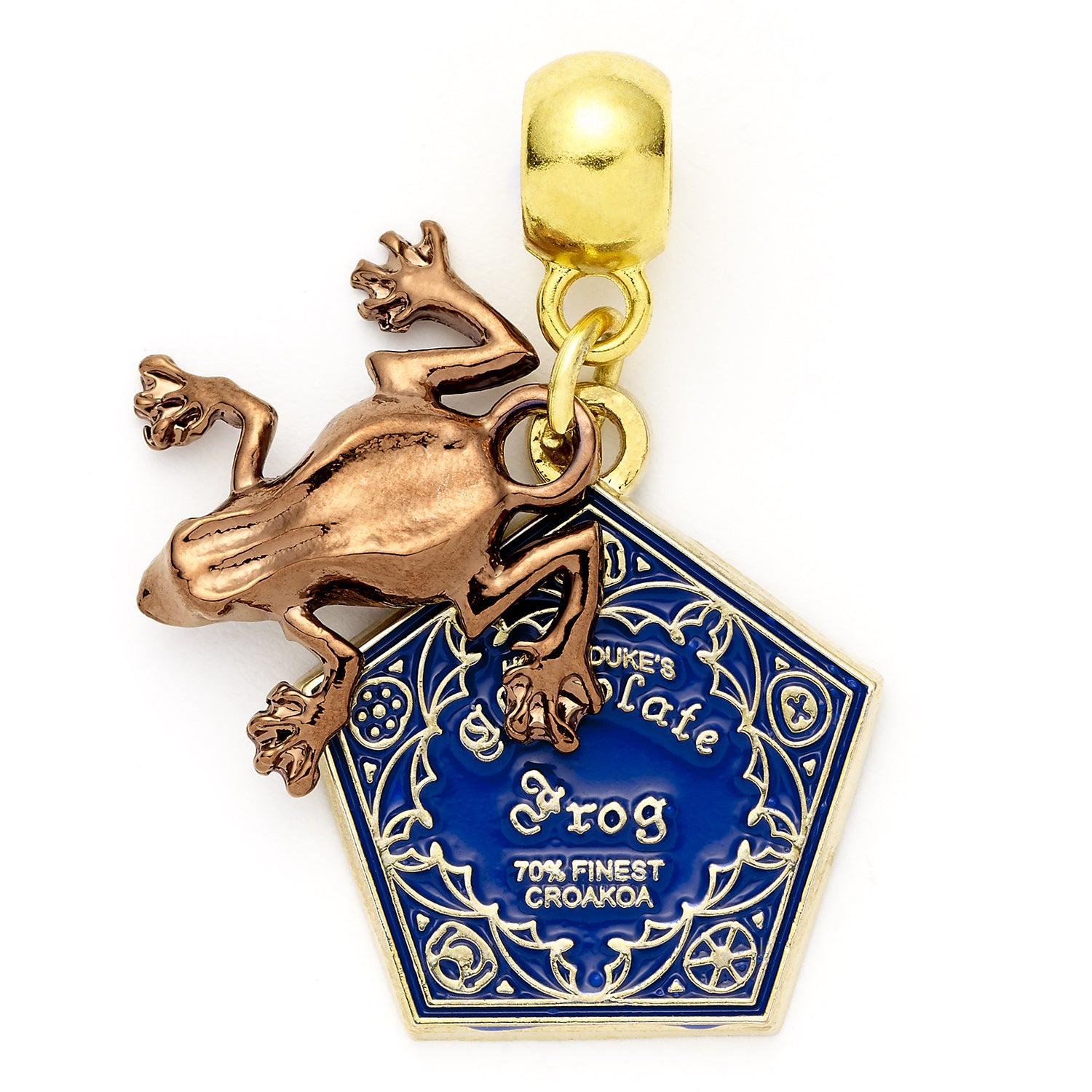 Harry Potter Chocolate Frog Slider Charm  Gold