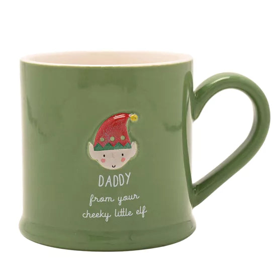 Love Life Christmas Embossed Mug - Daddy